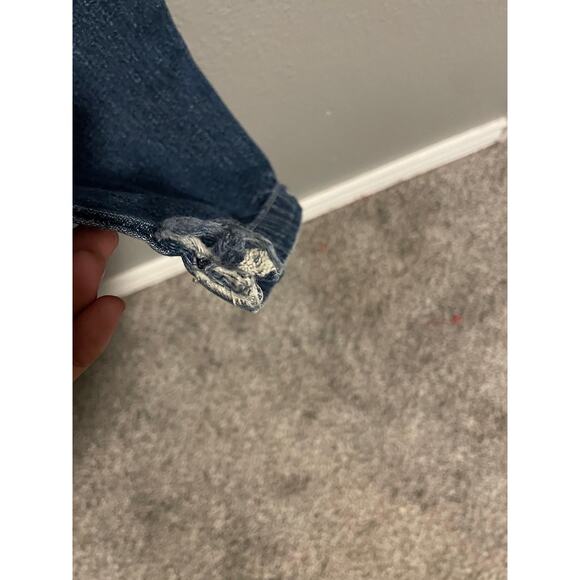 B.U.M. Equipment Denim Overalls Womens Small Blue Bib Carpenter X-Back 90s Y2K - Picture 4 of 9